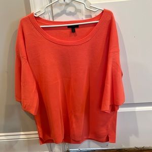 Coral J.Crew Bell Sleeve Top